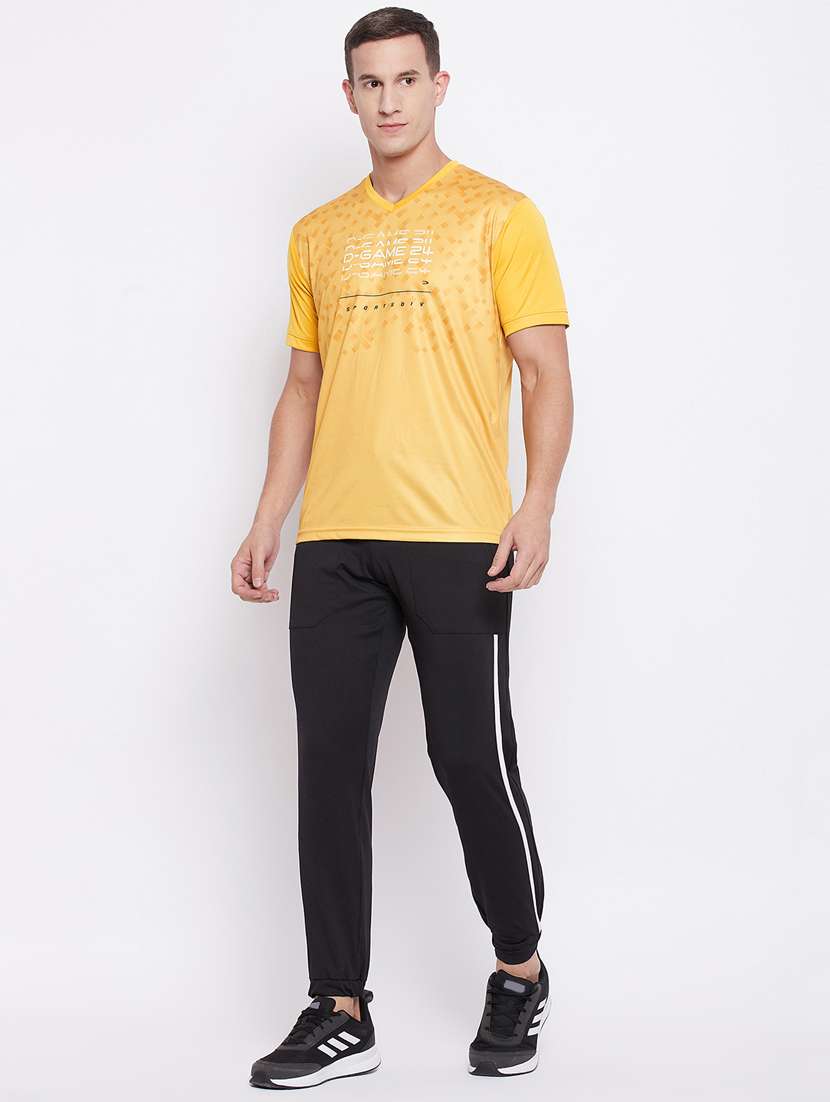 yellow front-printed t-shirt - 18316250 - Standard Image - 3
