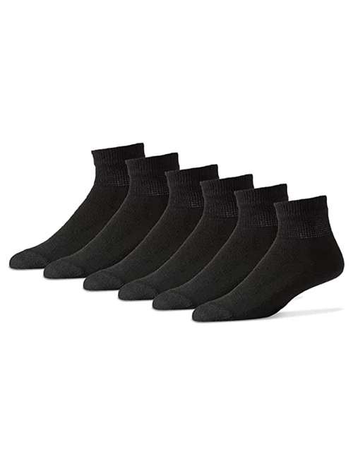women pack of 6 solid ankle length sock - 18316630 - Standard Image - 0