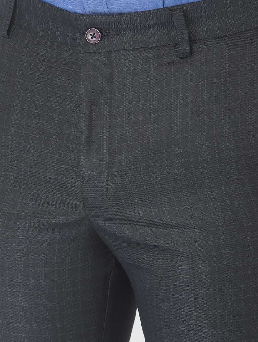 black checkered formal trouser - 18317045 -  Standard Image - 5