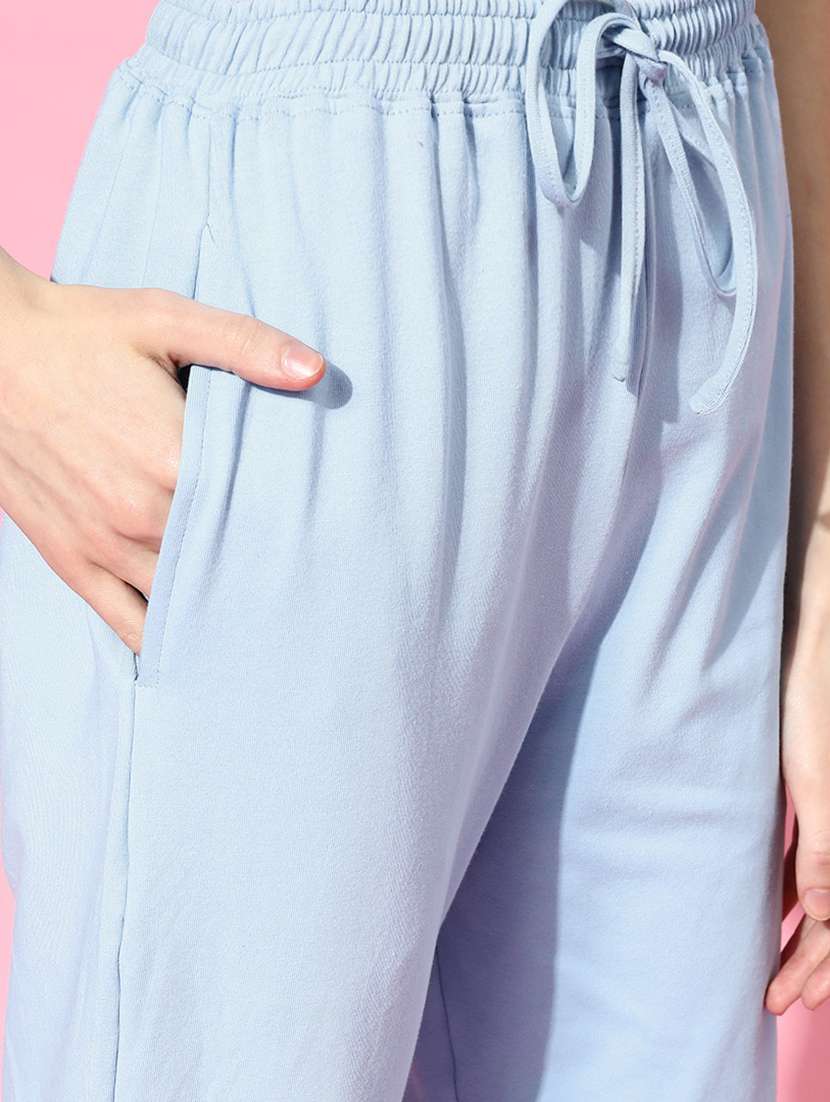 light blue solid 2 piece co-ord sets - 18317728 - Standard Image - 5