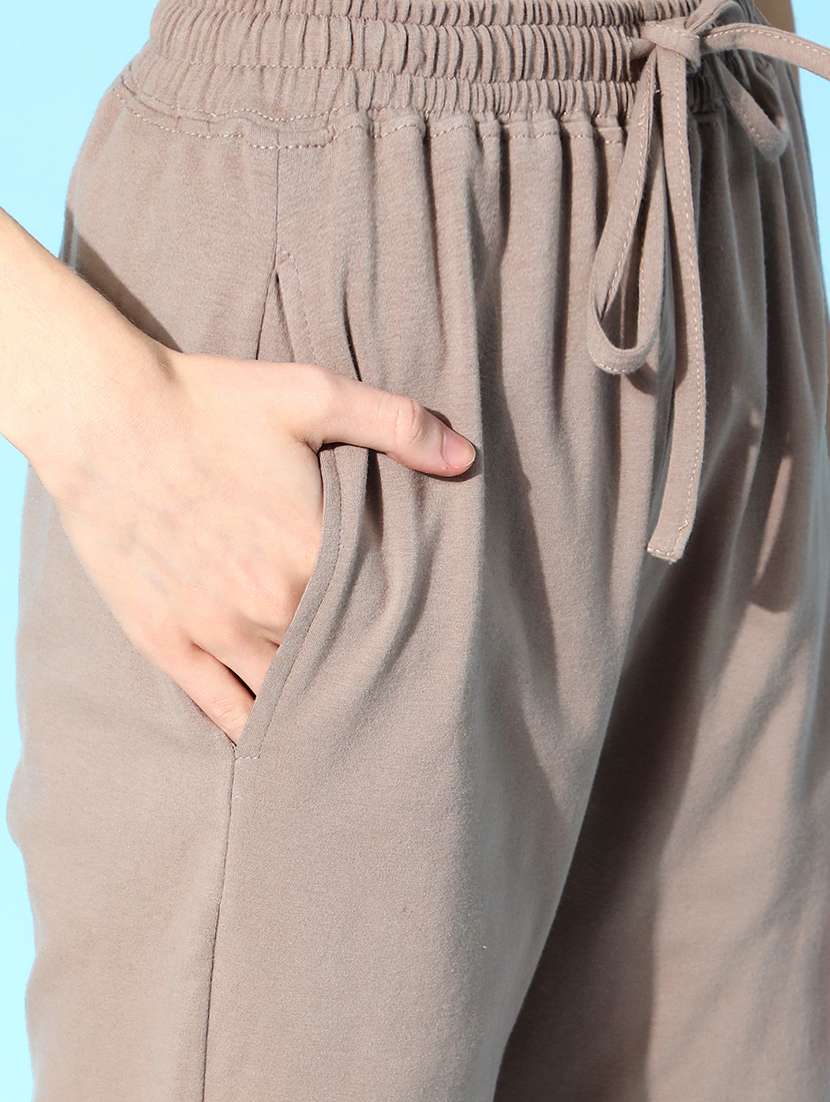 brown solid 2 piece bra co-ord nightsuit sets - 18317731 -  Standard Image - 5