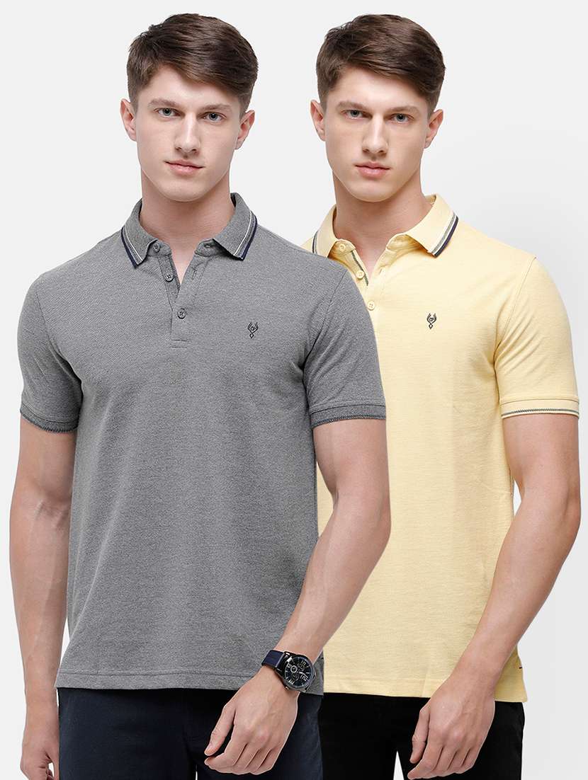 set of 2 solid polo combos t-shirt