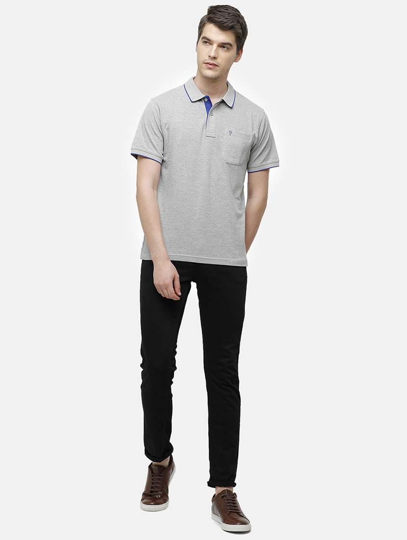 men pack of 2 solid regular fit polo t-shirt - 18317930 -  Standard Image - 3