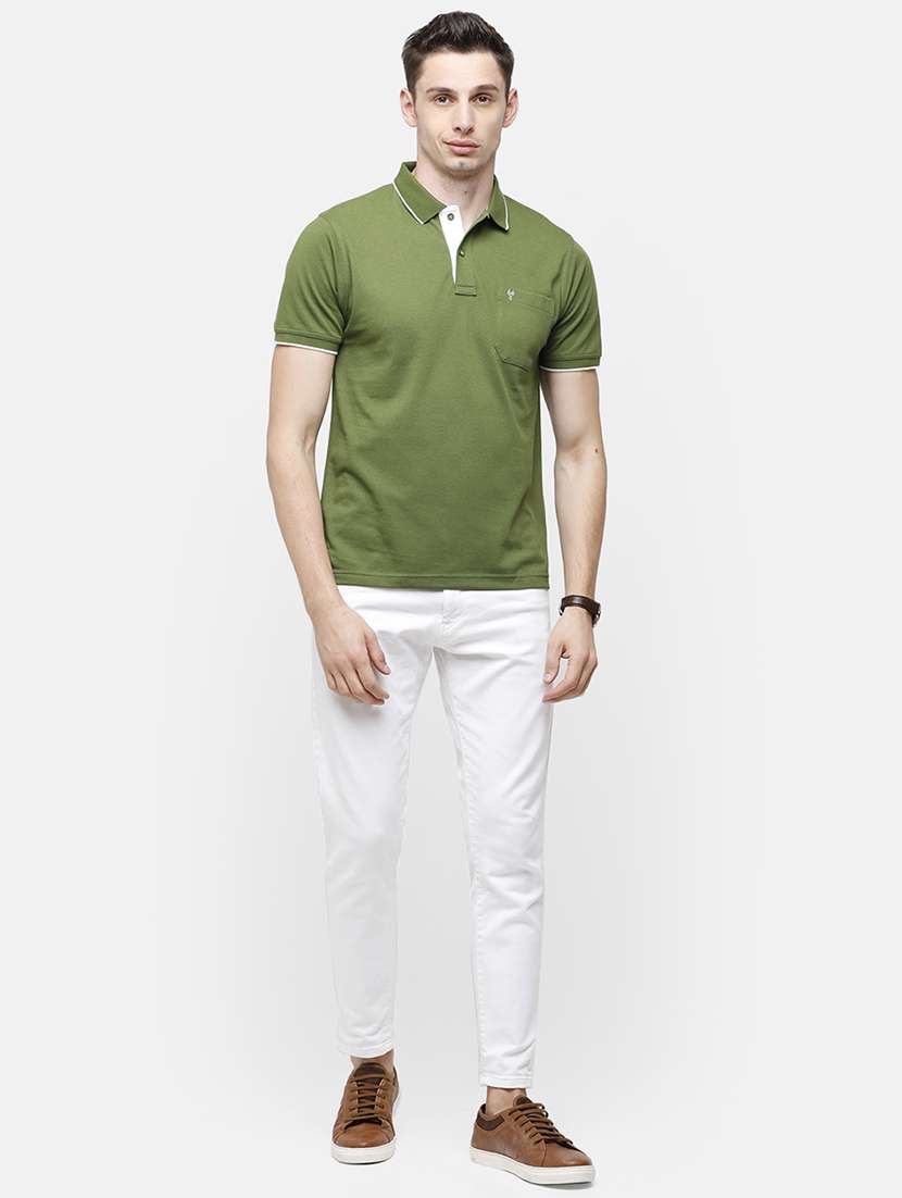 men pack of 2 solid regular fit polo t-shirt - 18317946 -  Standard Image - 3