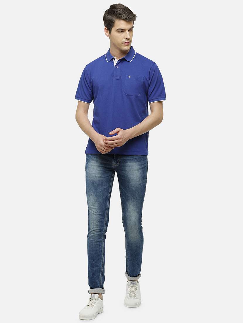 men pack of 2 solid regular fit polo t-shirt - 18317964 -  Standard Image - 3