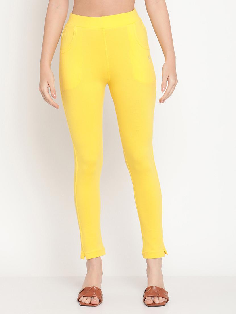 yellow solid legging - 18318942 - Zoom Image - 0
