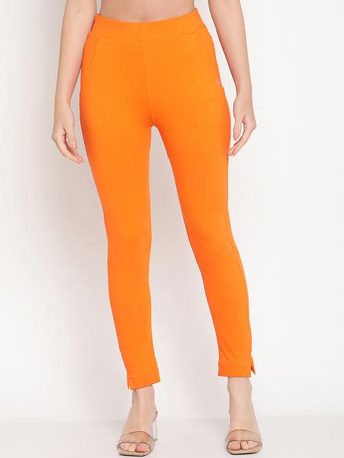 orange solid legging - 18318945 - Standard Image - 0