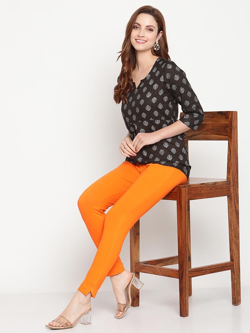 orange solid legging - 18318945 - Standard Image - 3