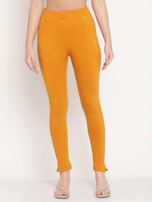 yellow cotton leggings - 18318951 -  Standard Image - 0