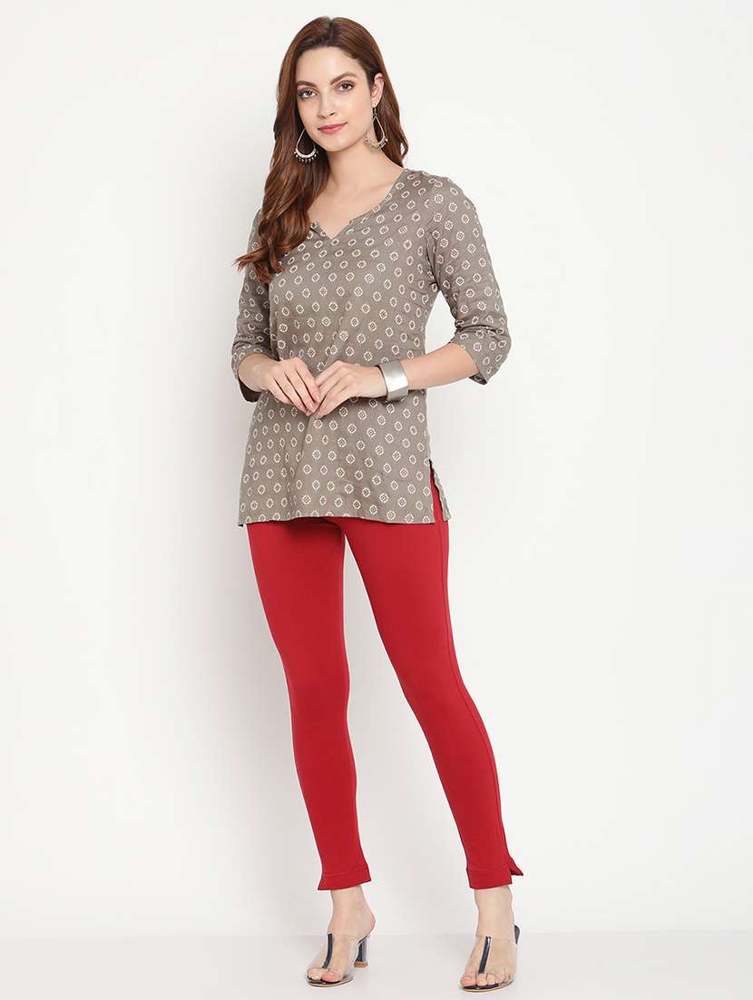 red cotton leggings - 18318954 -  Standard Image - 3