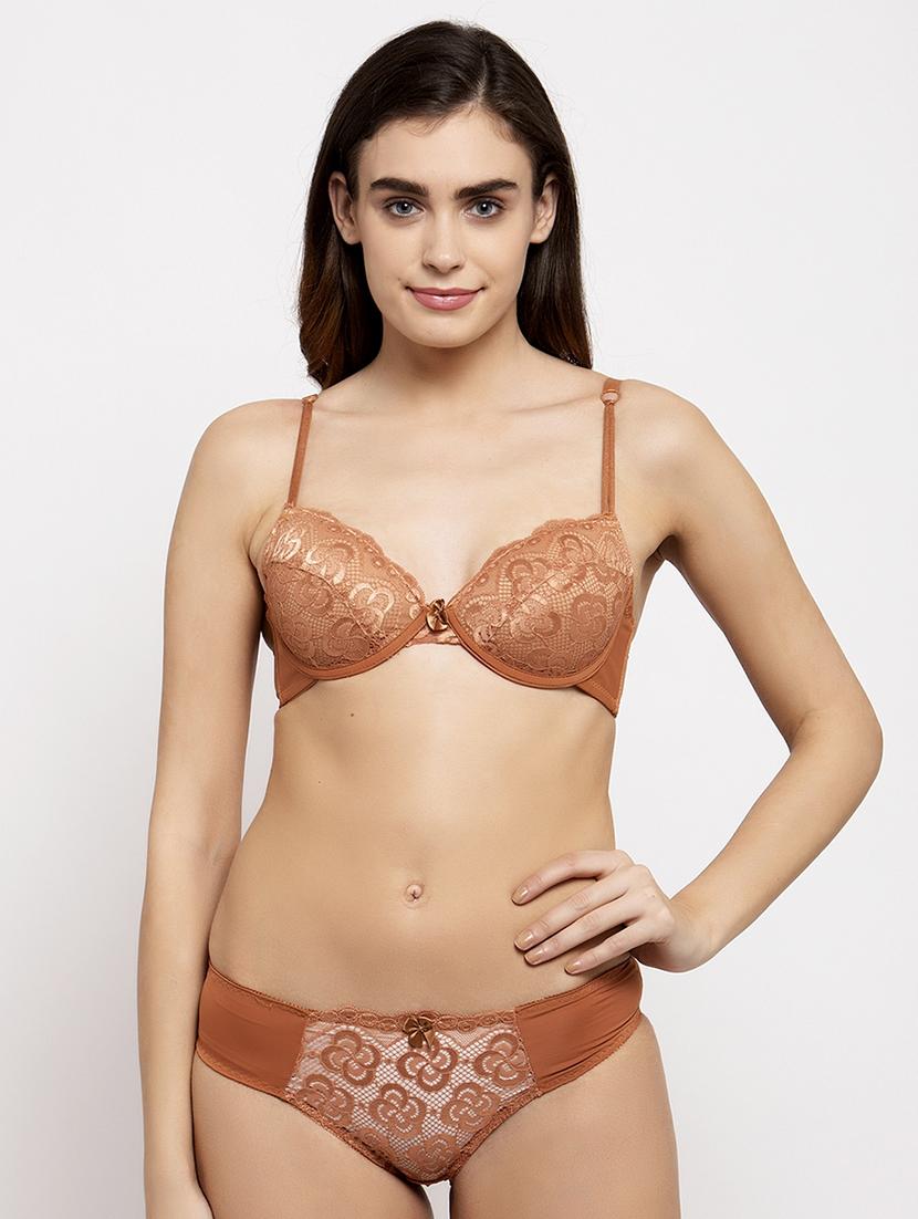 brown laced bikini panty - 18319315 - Zoom Image - 0