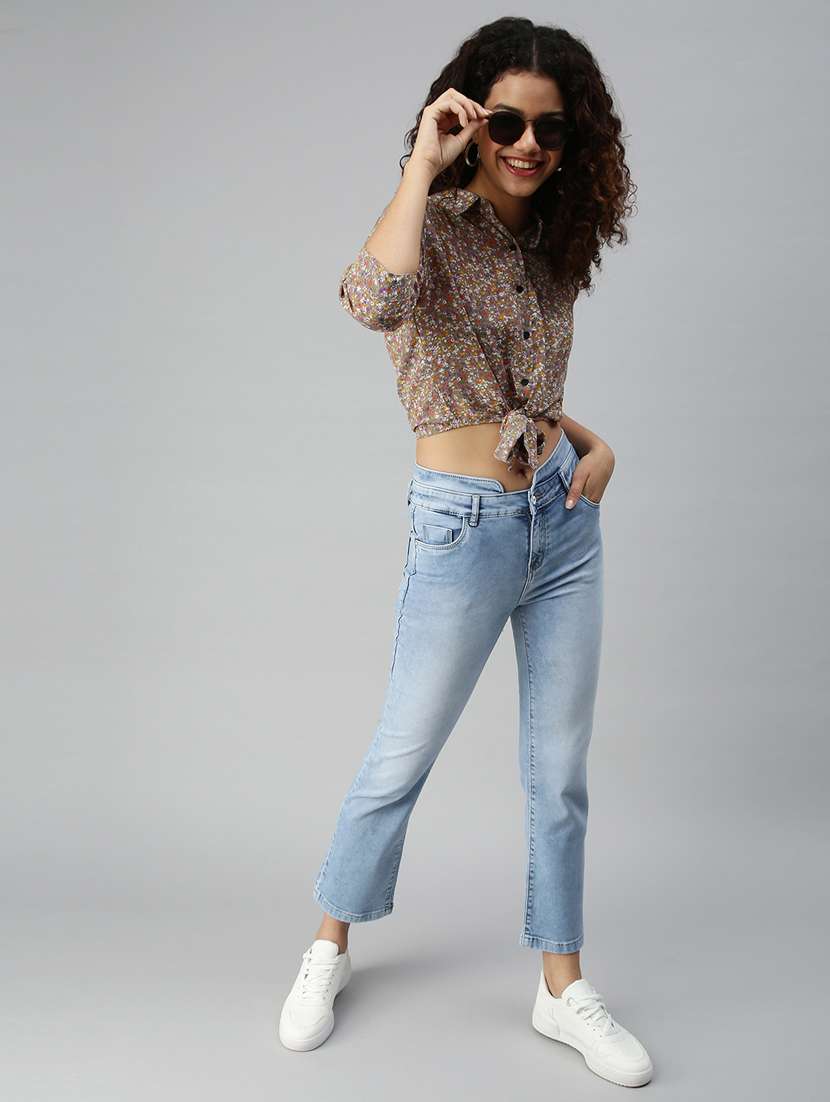 women's plain slim fit jeans - 18319673 -  Standard Image - 3