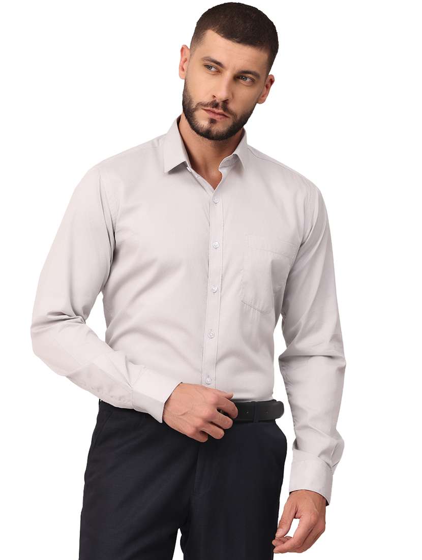 mens self design formal shirt