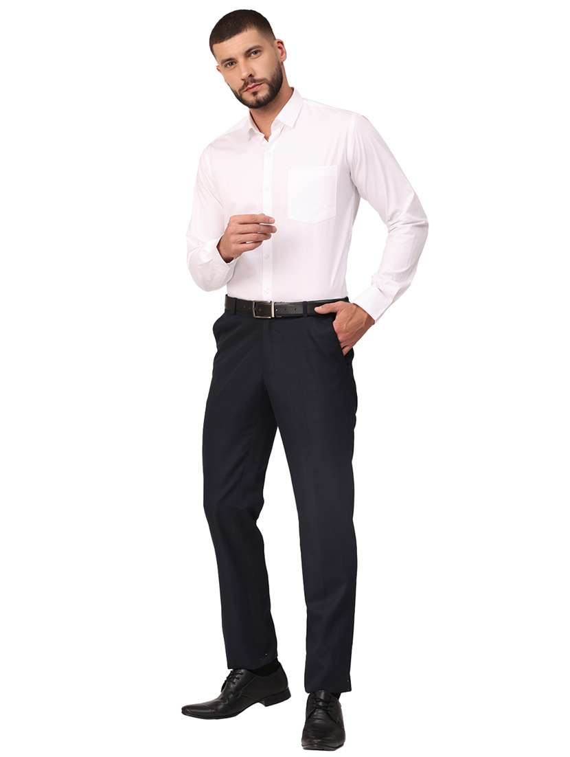 mens solids formal shirt - 18320646 -  Standard Image - 3