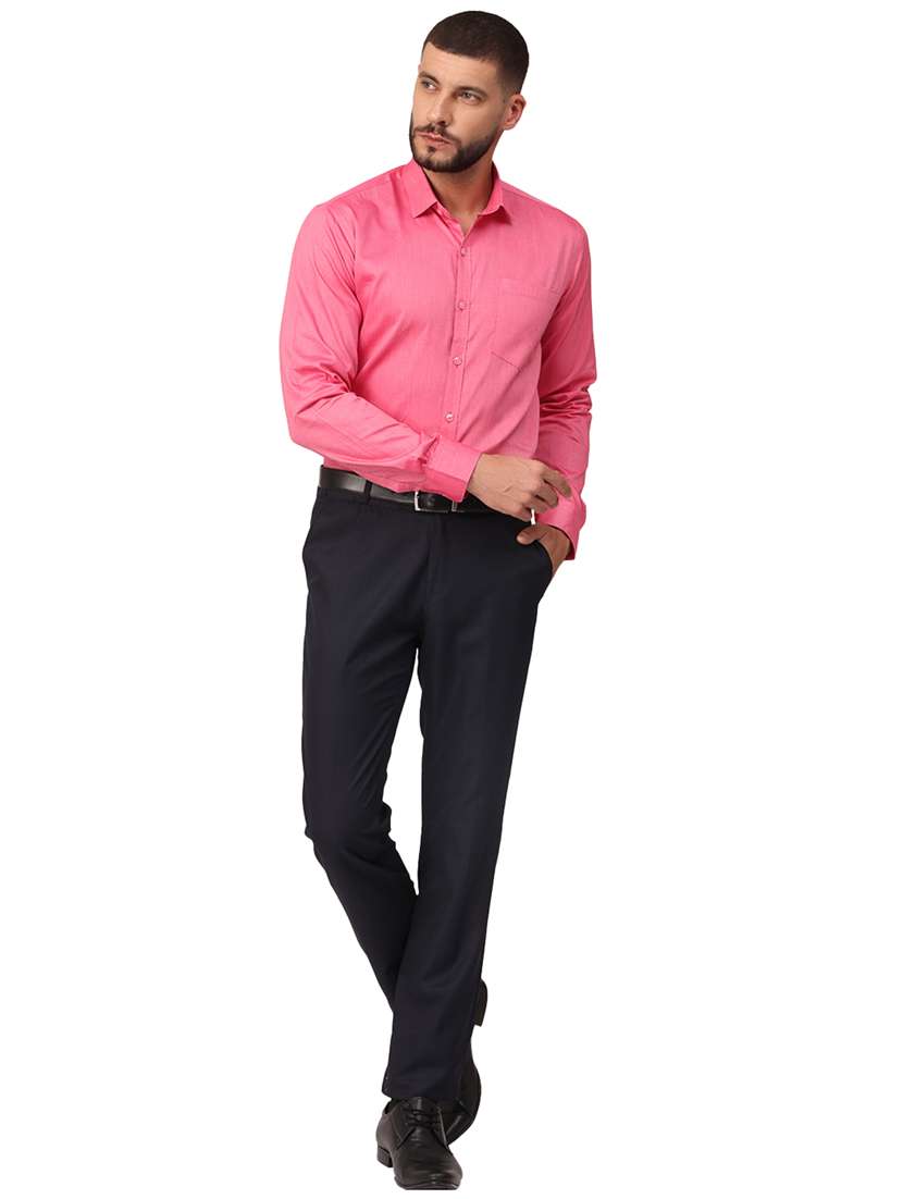 mens solids formal shirt - 18320650 -  Standard Image - 3