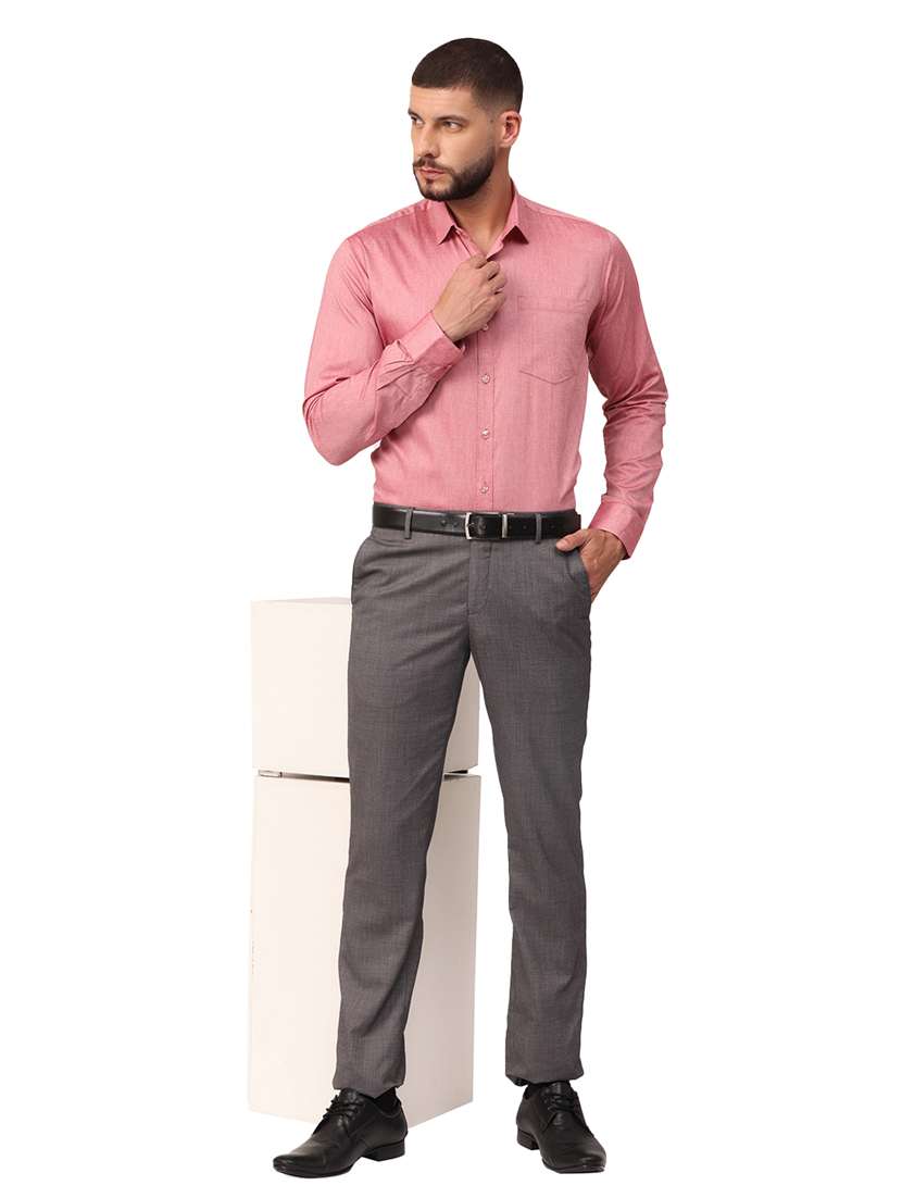 mens solids formal shirt - 18320651 - Standard Image - 3