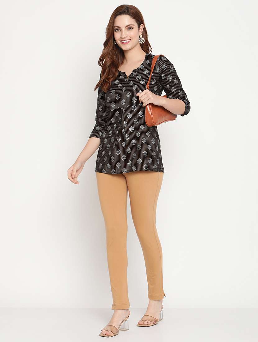 pack of 2 multi colored ankle length legging - 18321113 -  Standard Image - 3