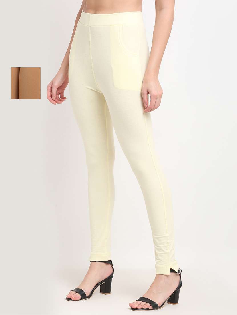 pack of 2 solid leggings 