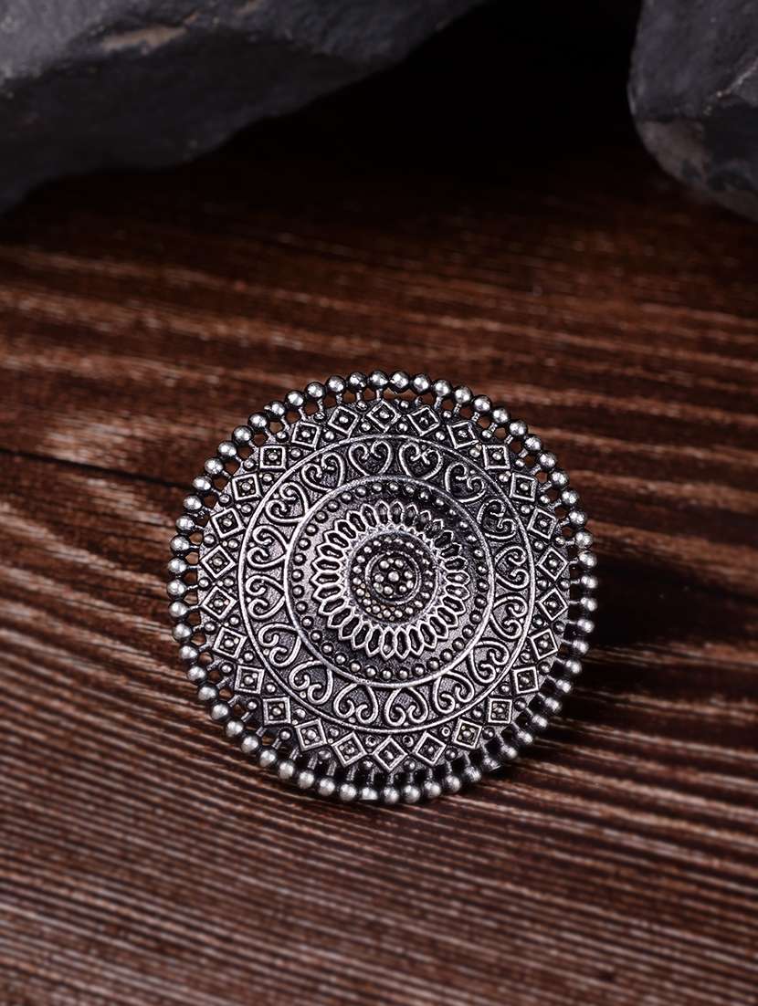 silver brass finger  ring