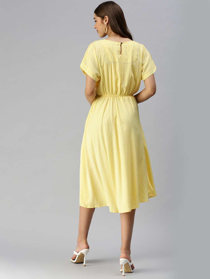 women's fit & flare striped dress - 18321844 -  Standard Image - 3