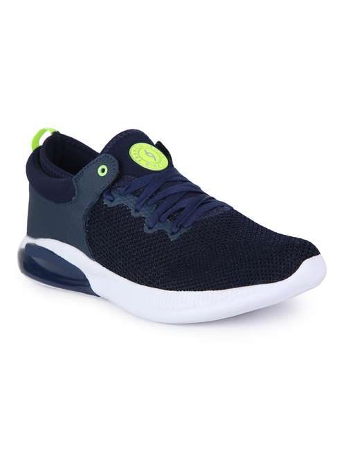 navy fabric sport shoes - 18322363 - Standard Image - 0