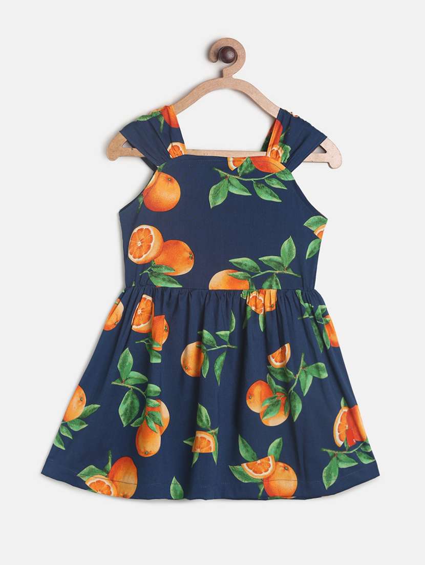 girls square neck sleeveless frock