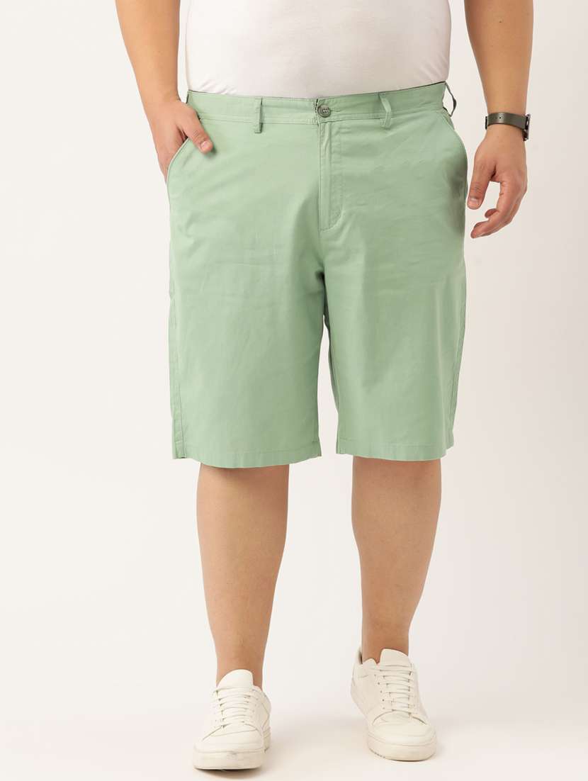 sea-green solid short