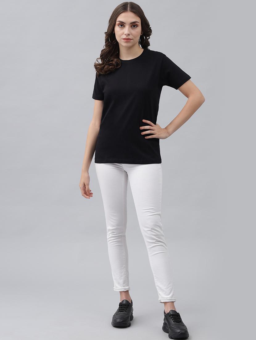 round neck solid tee - 18324506 - Standard Image - 3