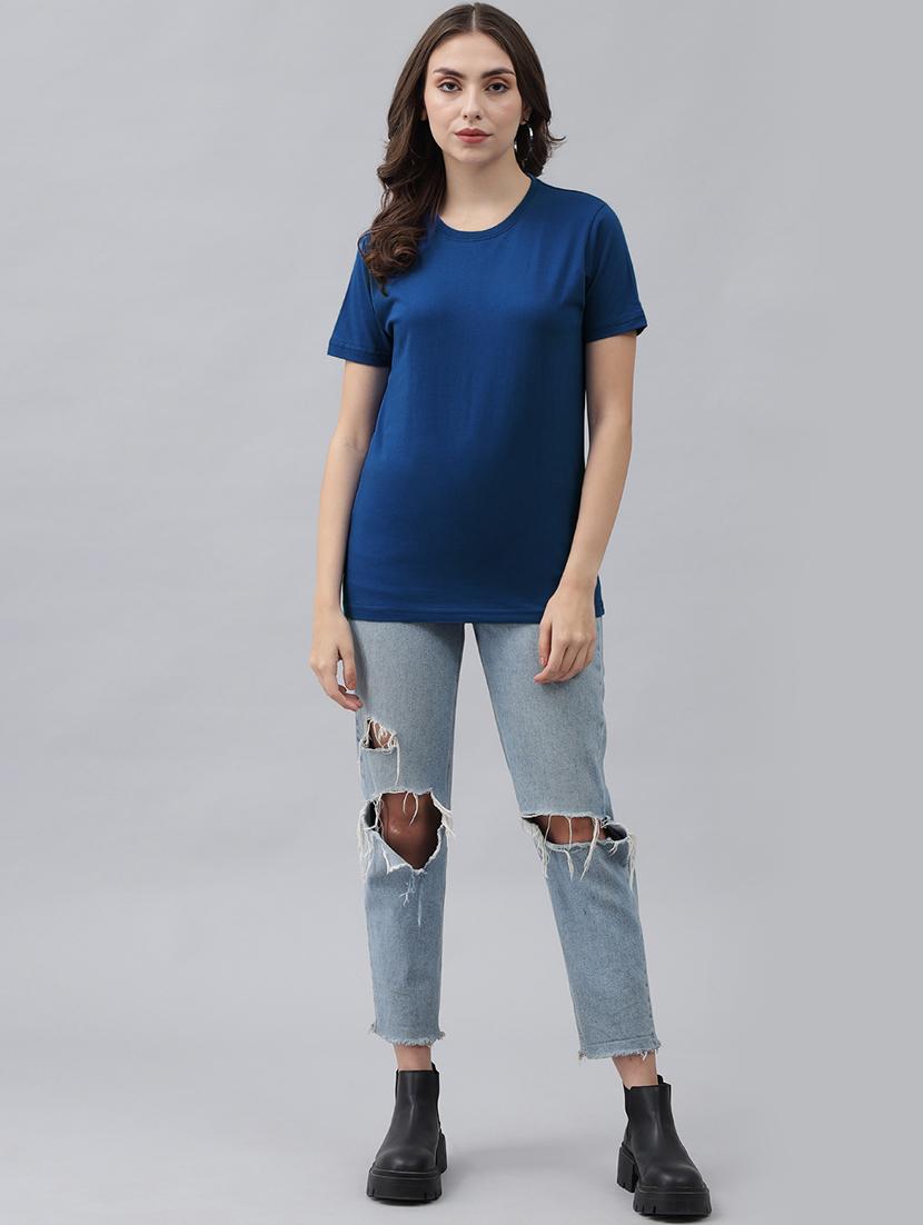 round neck solid tee - 18324511 - Standard Image - 3