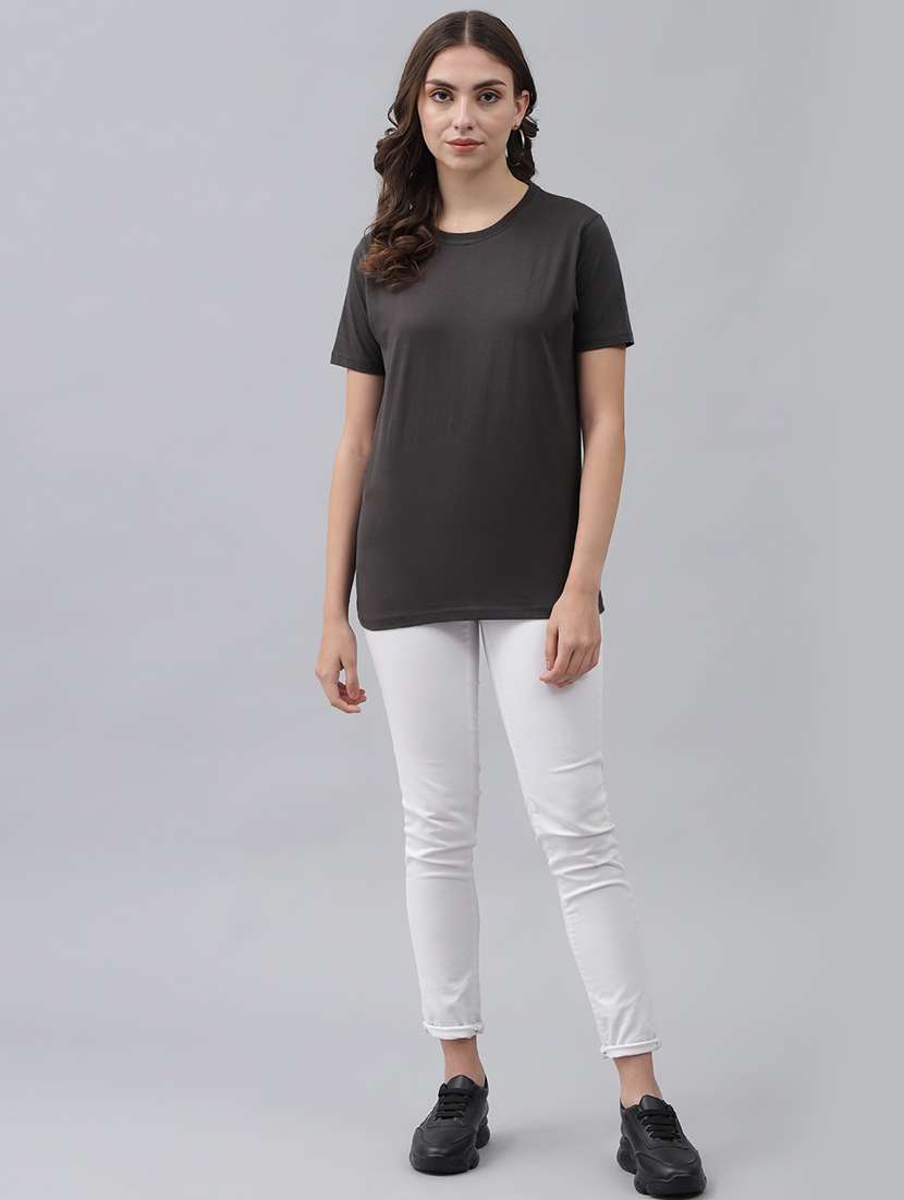 round neck solid tee  - 18324513 -  Standard Image - 3