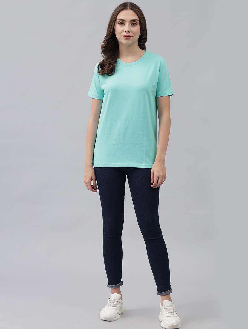 round neck solid tee  - 18324515 -  Standard Image - 3