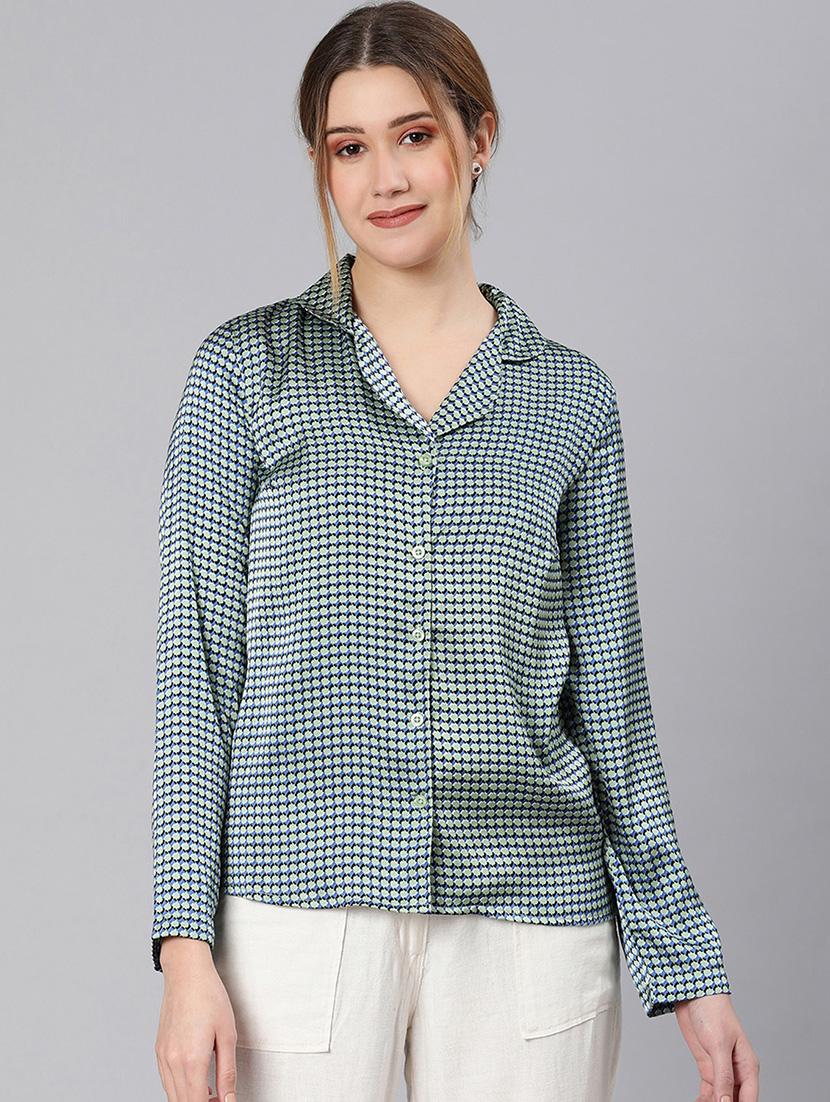 long sleeved checkered sleepshirt - 18324534 - Zoom Image - 0