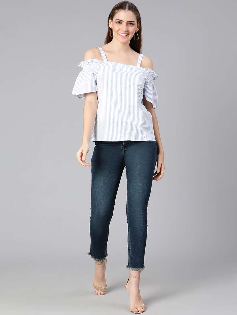 women's straight shoulder strap top - 18324564 -  Standard Image - 3