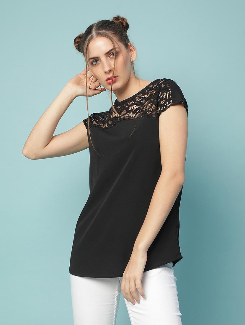 women's straight round neck top - 18324627 - Zoom Image - 0