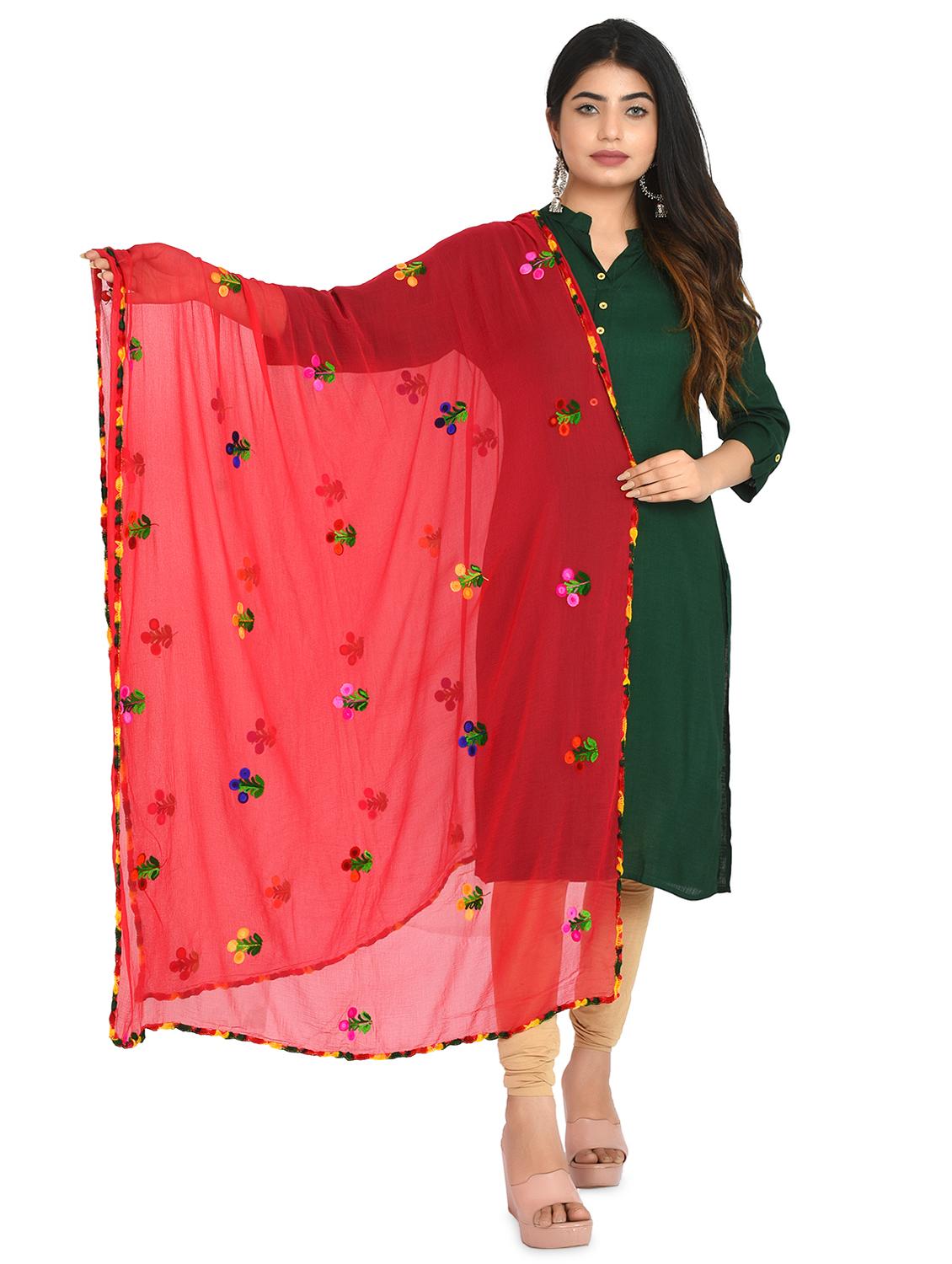 pink chiffon dupatta - 18324717 - Zoom Image - 0
