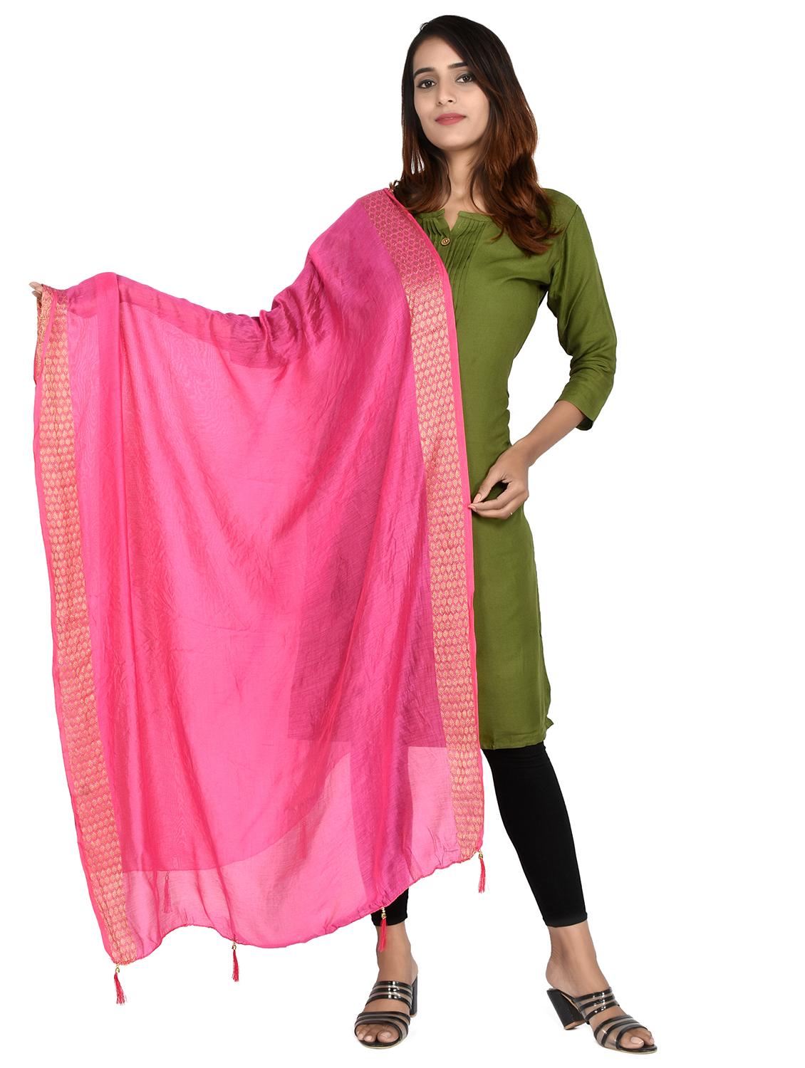 pink chiffon dupatta - 18324755 - Zoom Image - 0