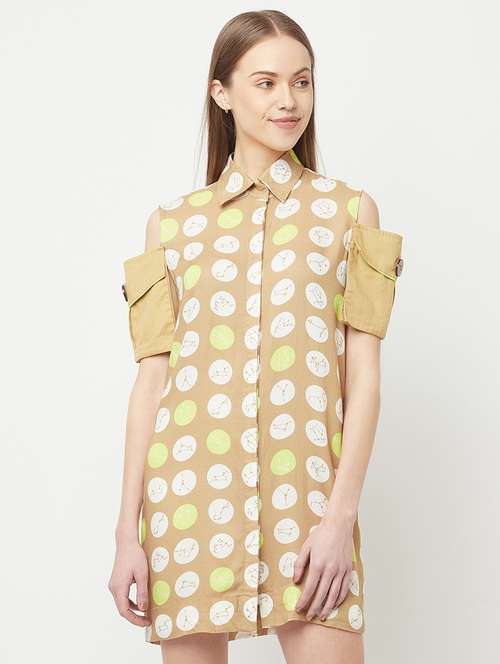 women's shirt geometric dress - 18324771 - Standard Image - 0