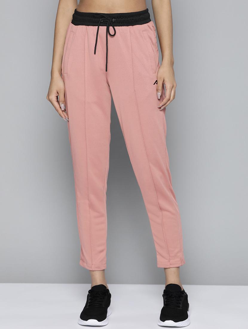 drawstring waist solid track pant - 18325041 -  Zoom Image - 0