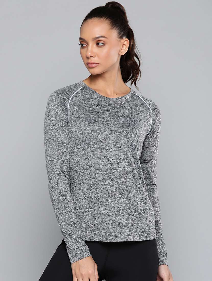 long sleeve solid regular tee - 18325147 - Zoom Image - 0