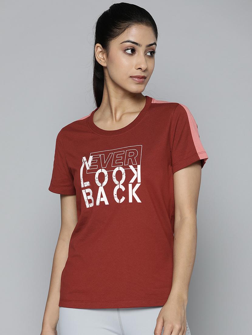 round neck printed regular tee - 18325150 -  Zoom Image - 0