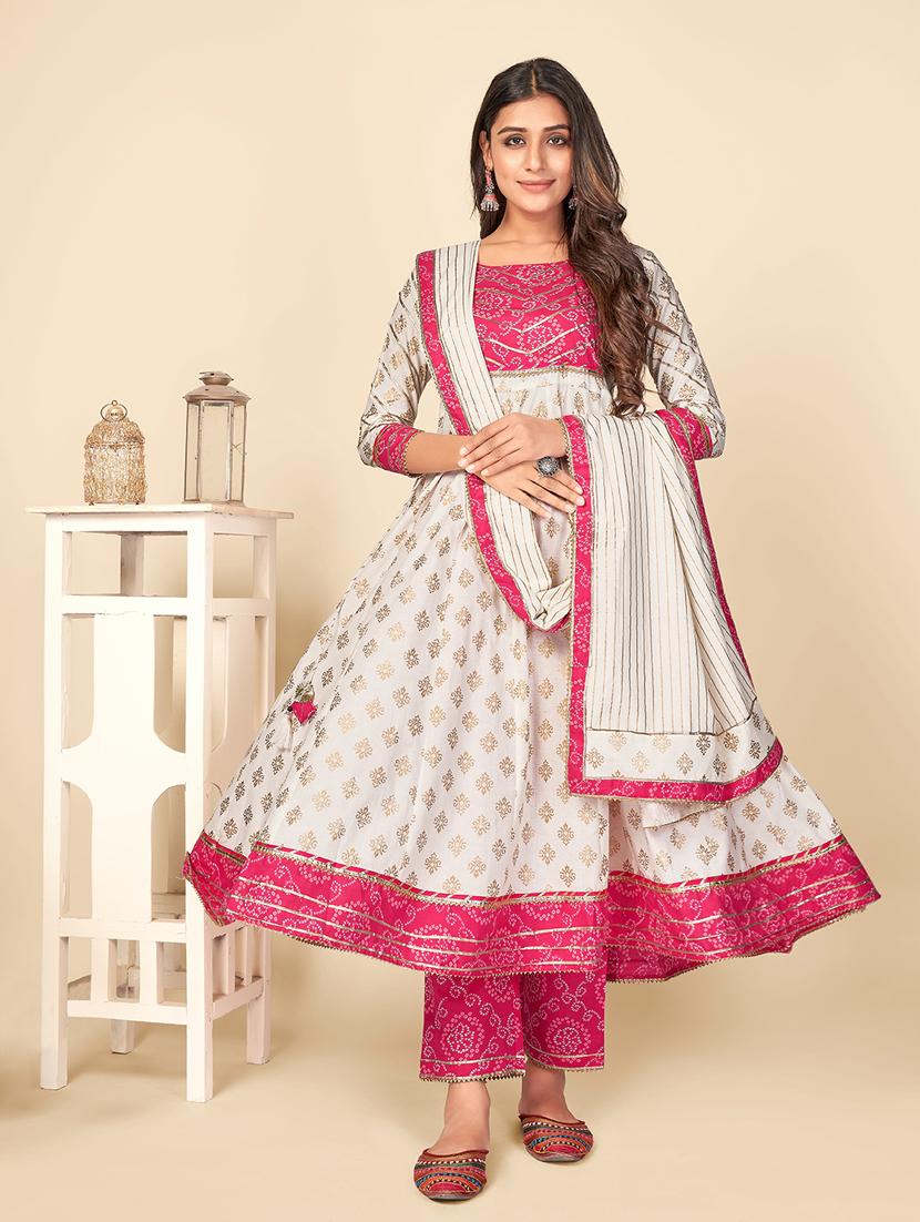beige cotton suit set - 18325305 - Zoom Image - 0