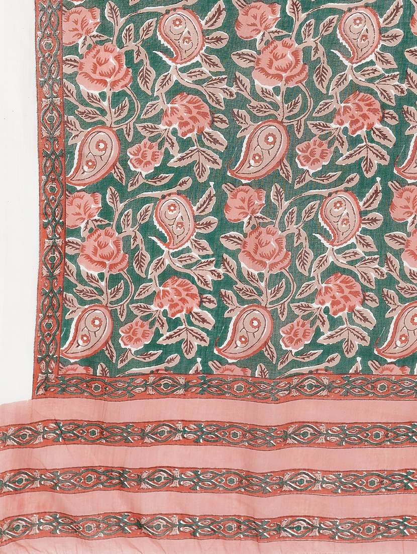 peach cotton suit  set - 18325322 -  Standard Image - 3