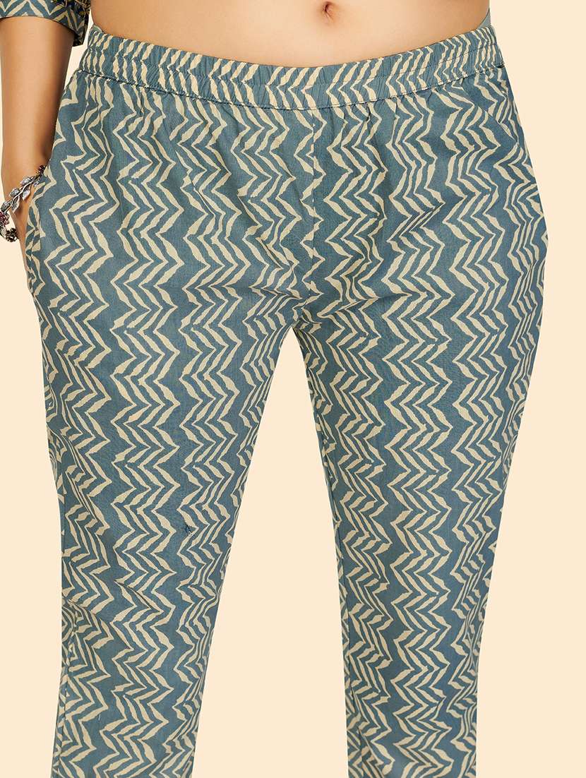 blue cotton suit  set - 18325421 -  Standard Image - 5