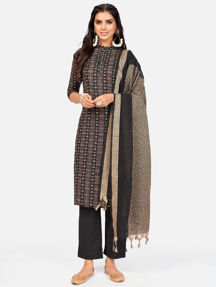 black cotton suit set - 18325432 - Zoom Image - 0