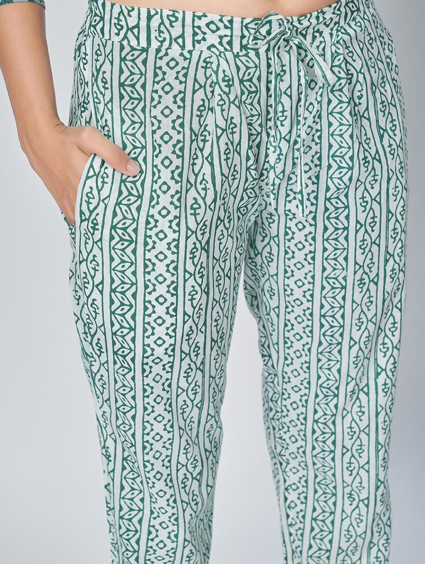 turquoise cotton suit set - 18325463 - Standard Image - 3