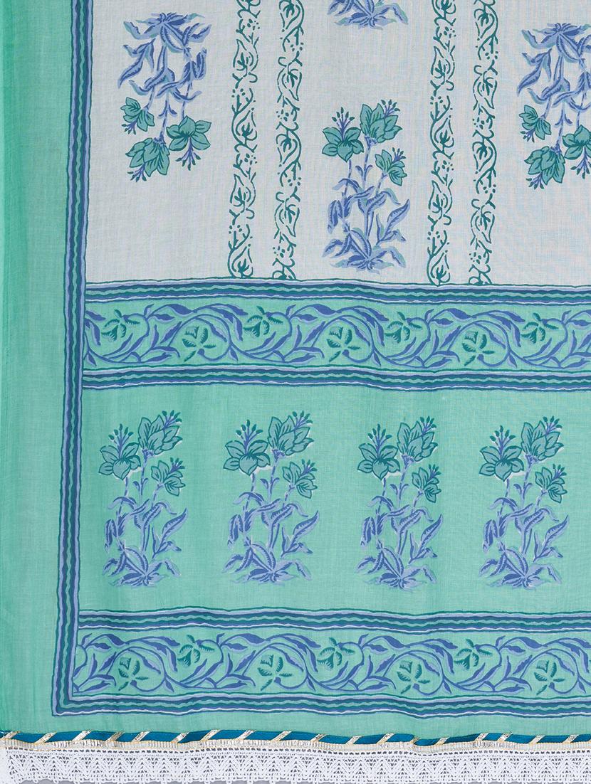 turquoise cotton suit set - 18325472 - Standard Image - 3