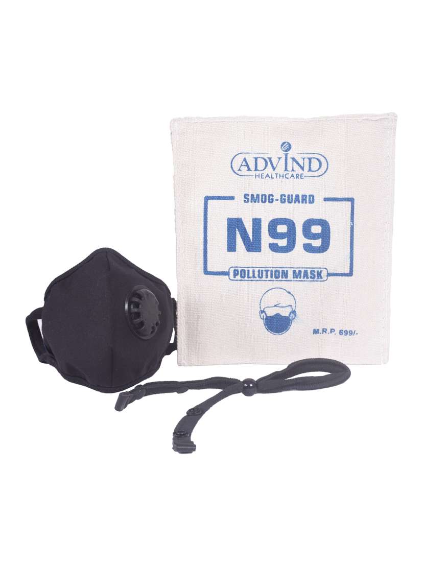 black polypropylene antipollution mask