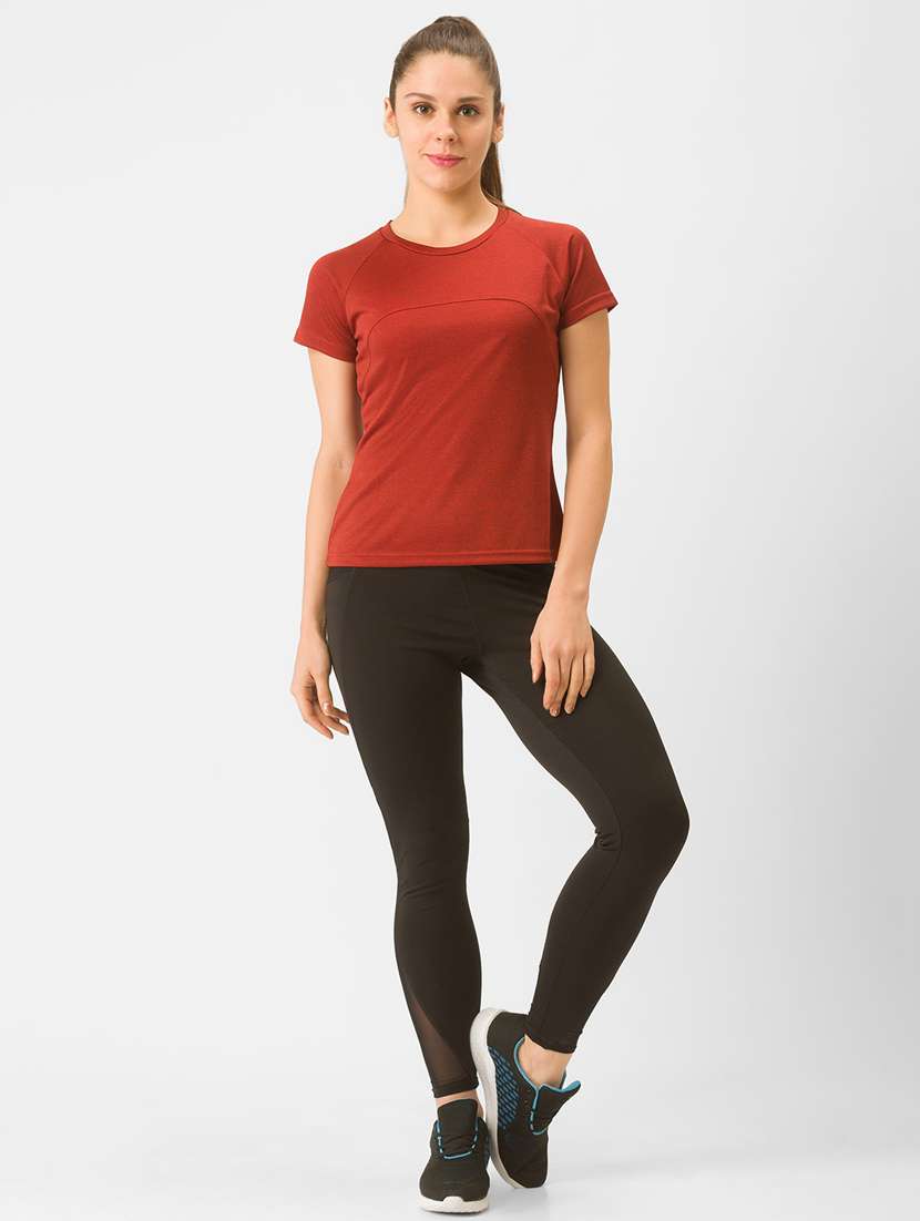 women's plain round neck t-shirt - 18326103 -  Standard Image - 3