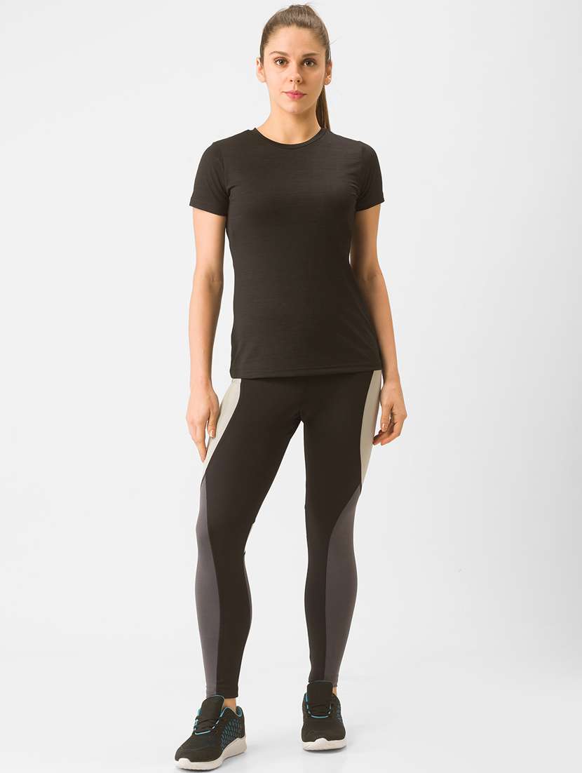 women's plain crew neck t-shirt - 18326105 -  Standard Image - 3