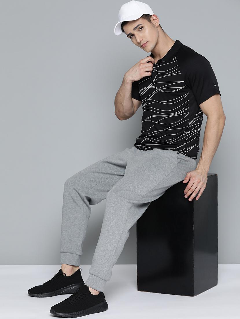 black printed polo t-shirt - 18326510 - Standard Image - 3